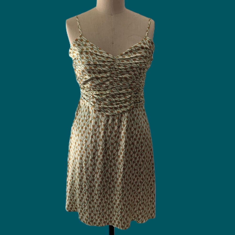 Tocca geometric print silk dress